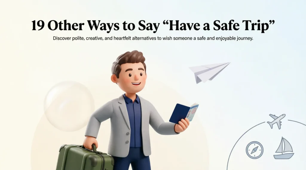 19 Other Ways to Say “Have a Safe Trip”