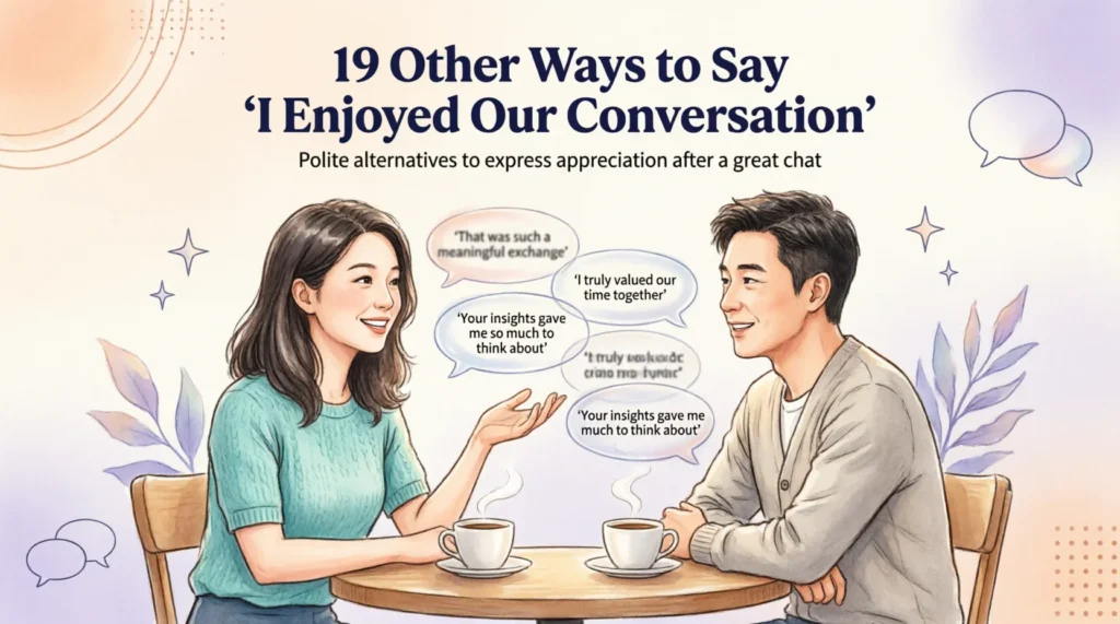 19 Other Ways to Say “I Enjoyed Our Conversation”