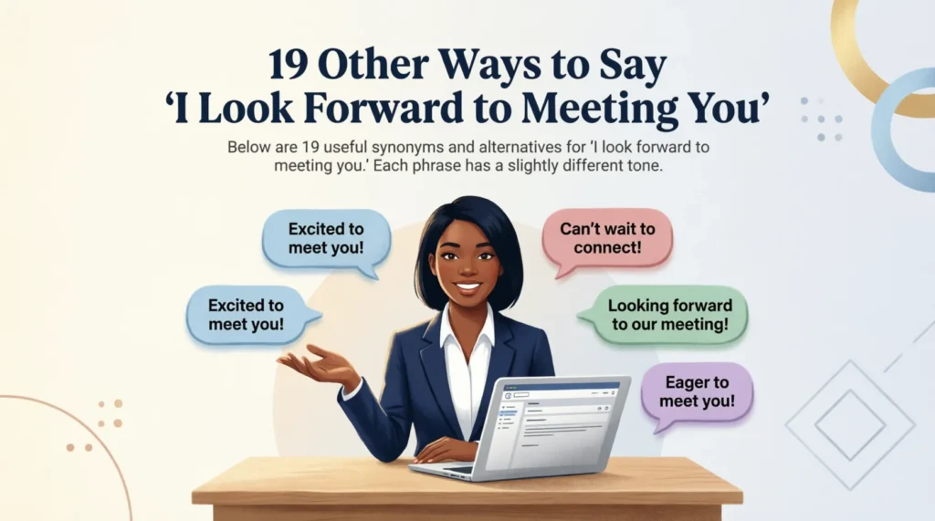19 Other Ways to Say “I Look Forward to Meeting You”