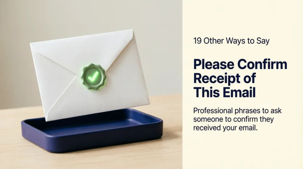 19 Other Ways to Say “Please Confirm Receipt of This Email”