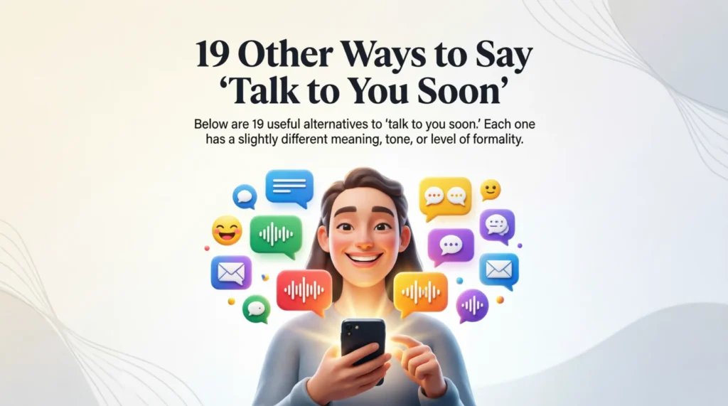 19 Other Ways to Say “Talk to You Soon”19 Other Ways to Say “Talk to You Soon”