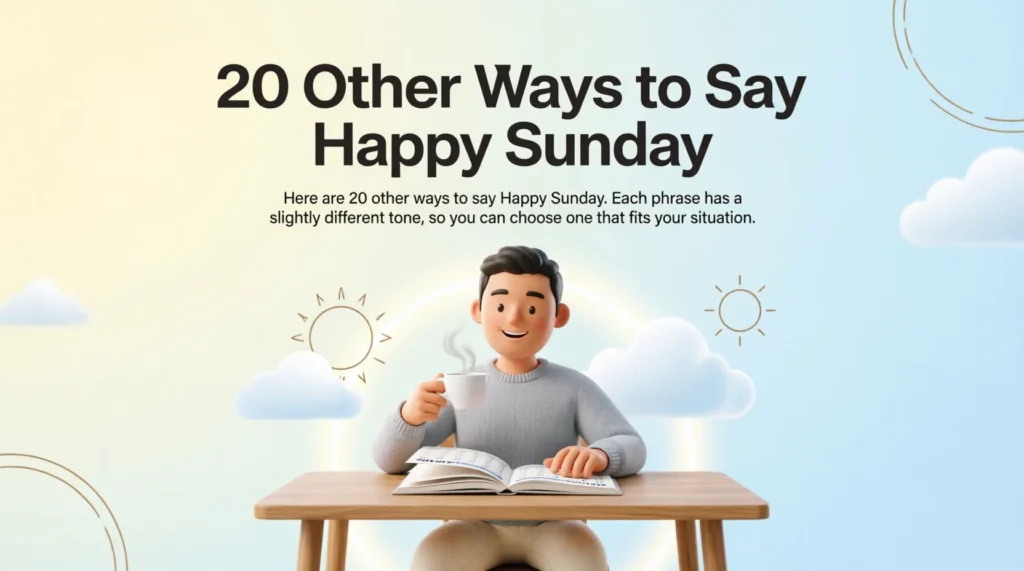 20 Other Ways to Say Happy Sunday