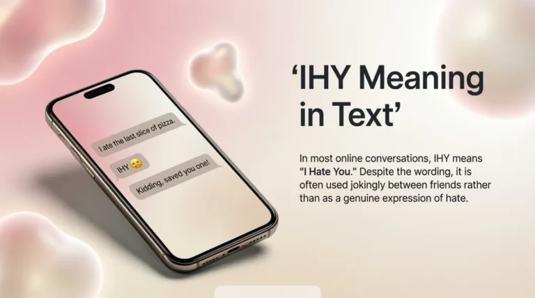 IHY Meaning in Text