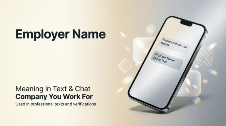 Employer Name Meaning