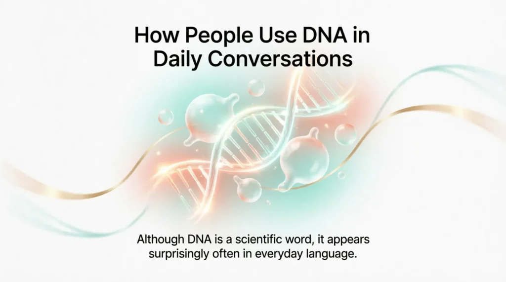 How People Use DNA in Daily Conversations