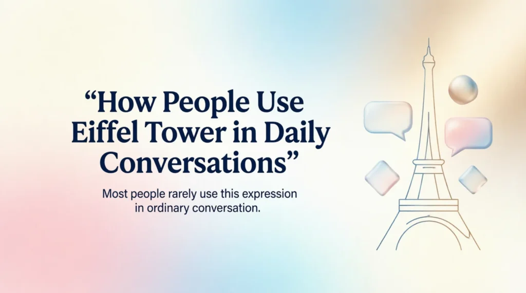 How People Use Eiffel Tower in Daily Conversations