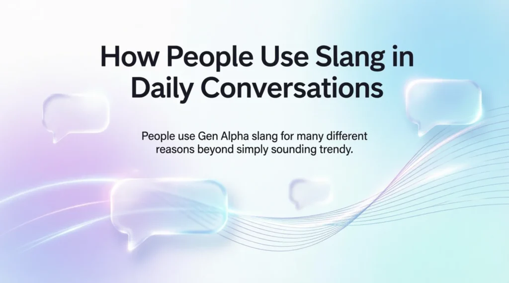 How People Use Slang in Daily Conversations