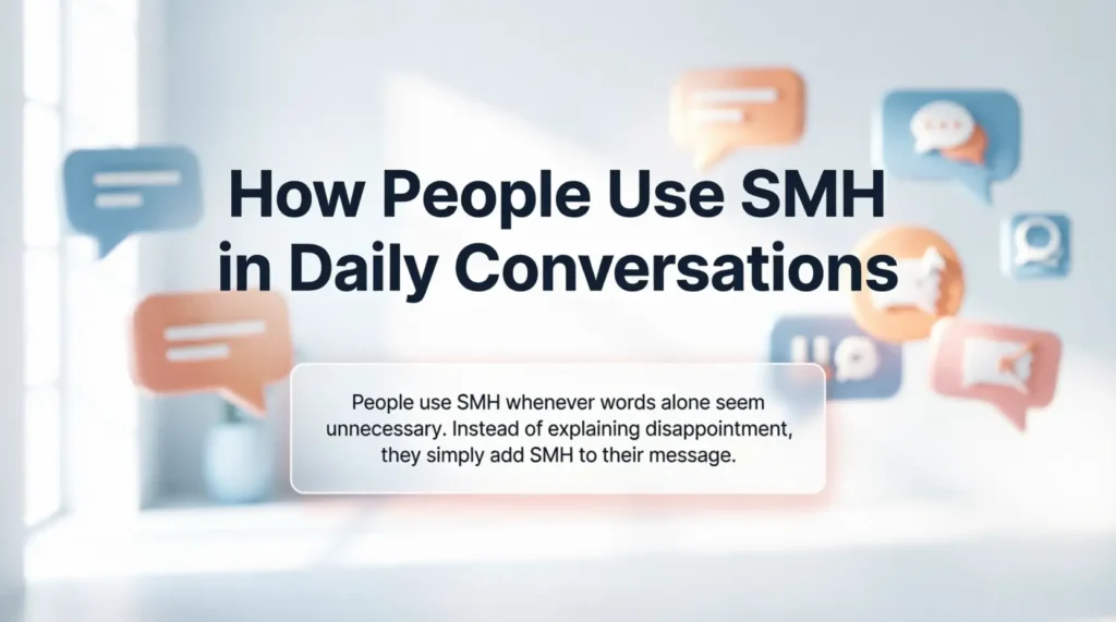 How People Use SMH in Daily Conversations