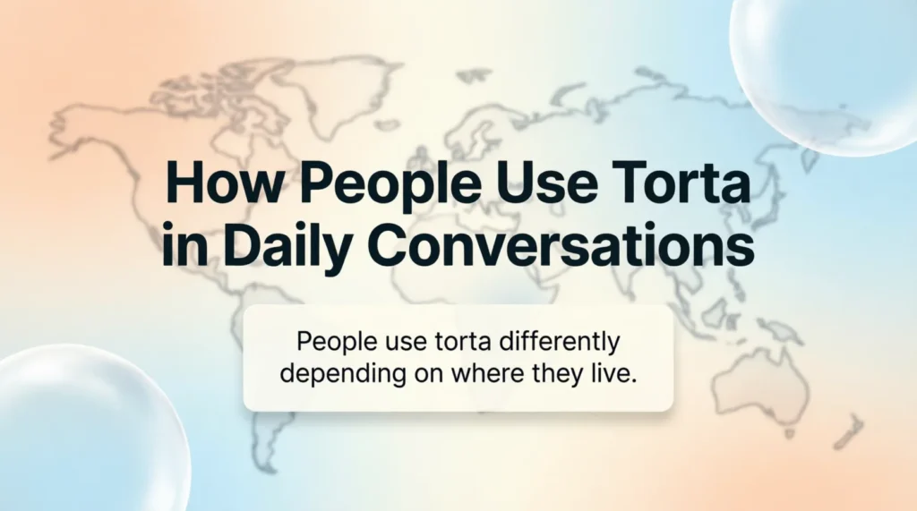 How People Use Torta in Daily Conversations