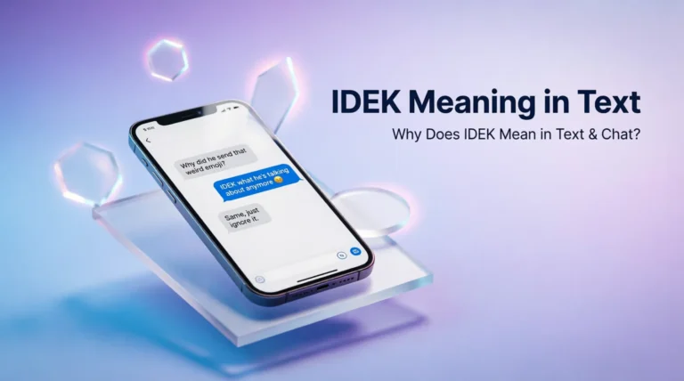 IDEK Meaning in Text