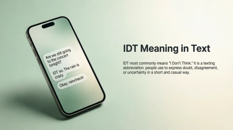 IDT Meaning in Text