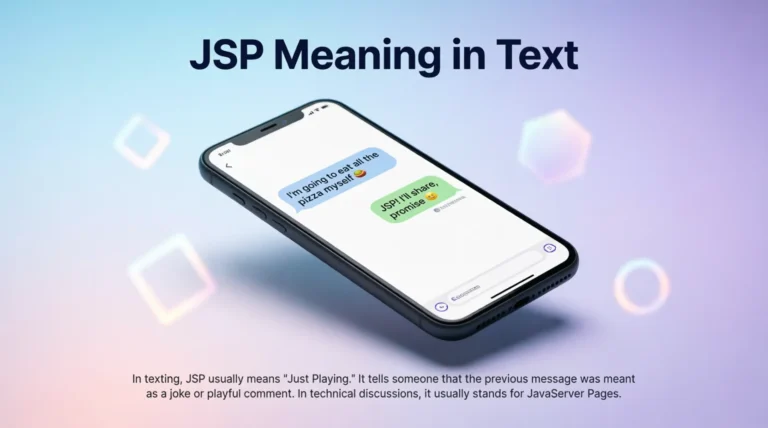 JSP Meaning in Text