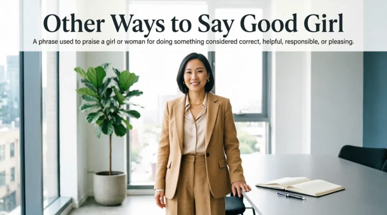 Other Ways to Say Good Girl