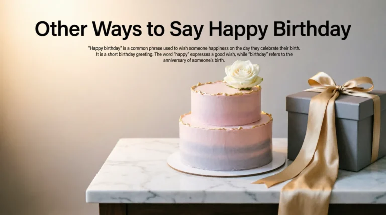 Other Ways to Say Happy Birthday