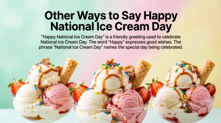 Other Ways to Say Happy National Ice Cream Day