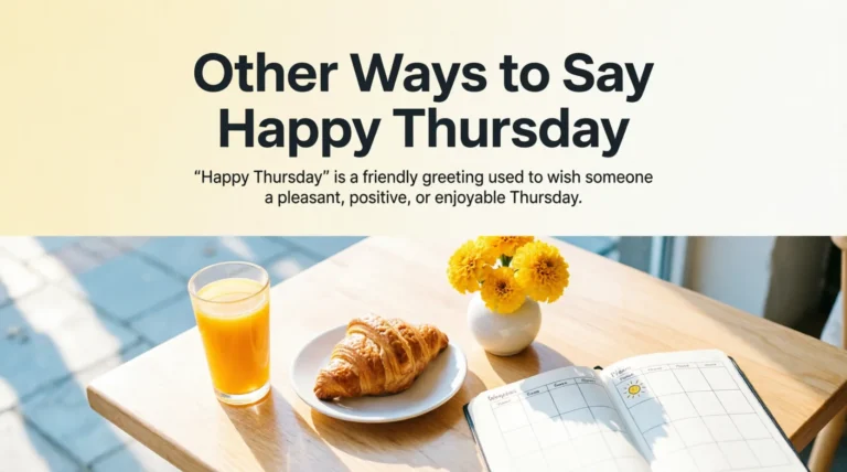 Other Ways to Say Happy Thursday