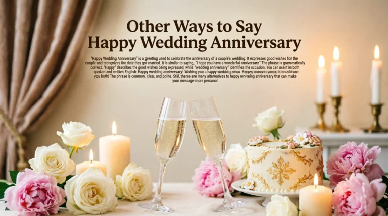 Other Ways to Say Happy Wedding Anniversary