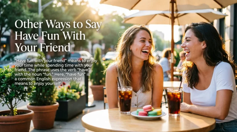 Other Ways to Say Have Fun With Your Friend