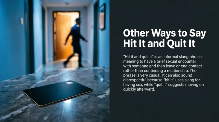 Other Ways to Say Hit It and Quit It