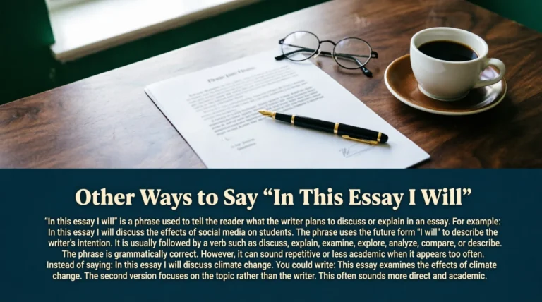 Other Ways to Say “In This Essay I Will”
