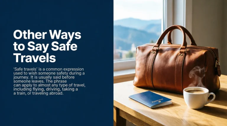 Other Ways to Say Safe Travels