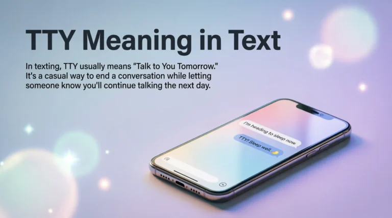 TTY Meaning in Text