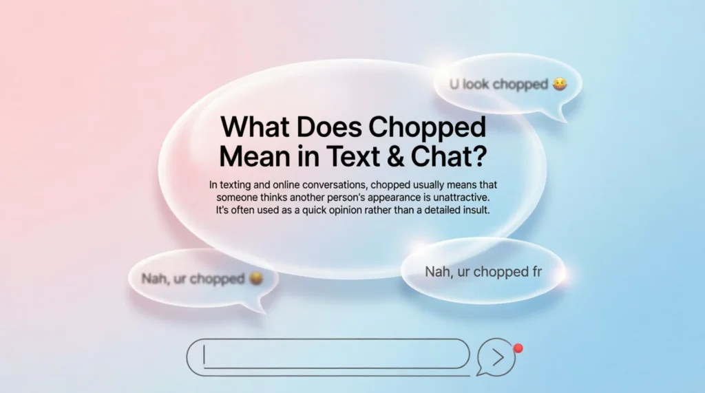 What Does Chopped Mean in Text & Chat?
