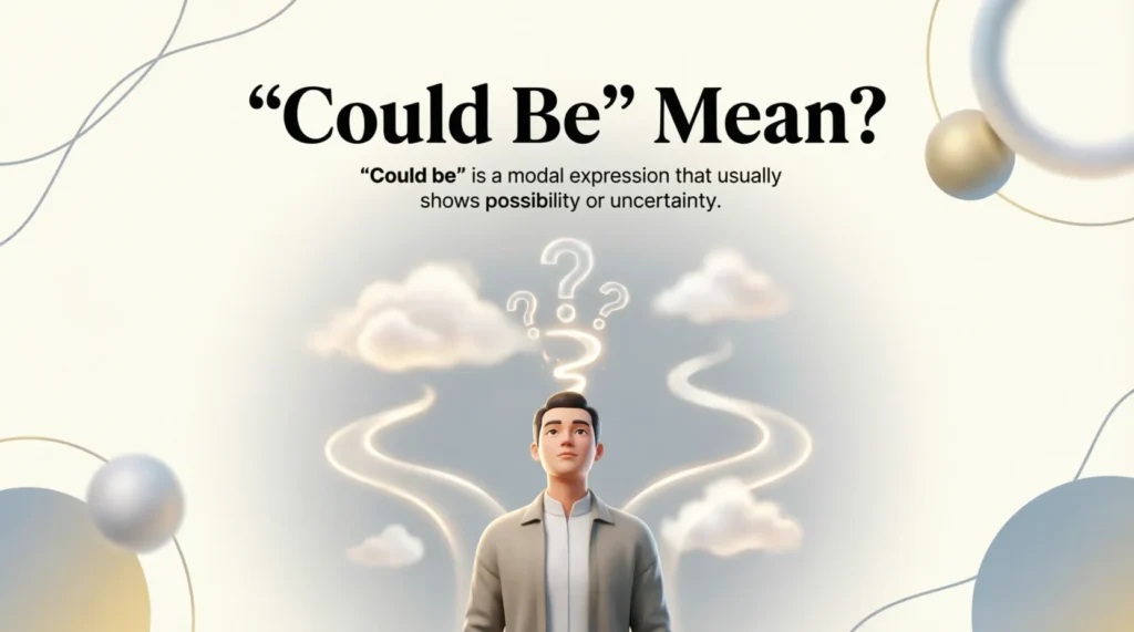 What Does “Could Be” Mean?