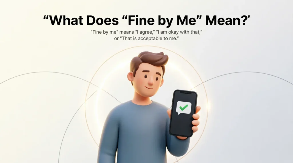 What Does “Fine by Me” Mean?