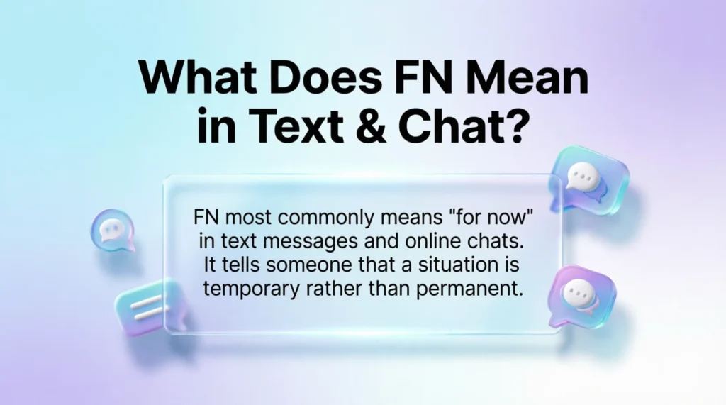 What Does FN Mean in Text & Chat?