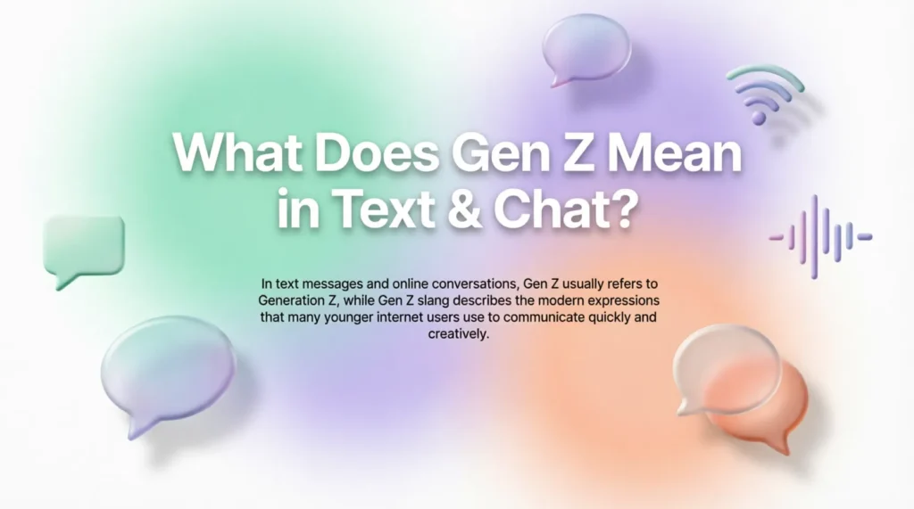 What Does Gen Z Mean in Text & Chat?