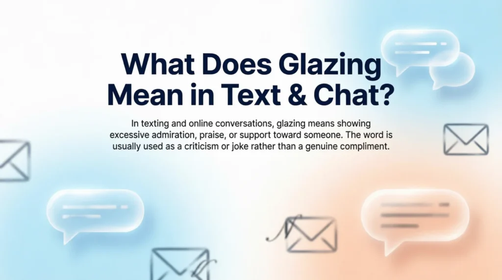 What Does Glazing Mean in Text & Chat?