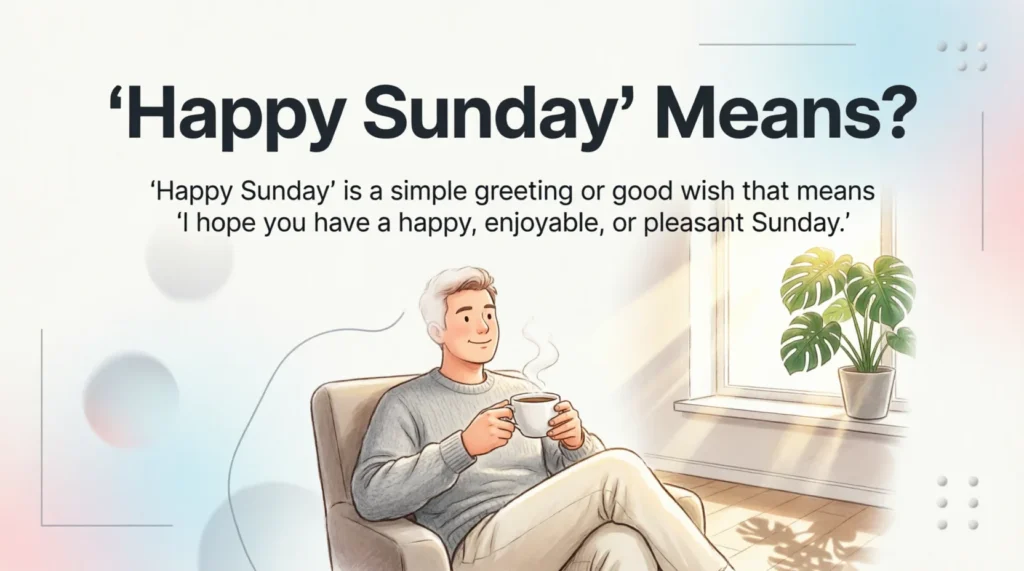 What Does “Happy Sunday” Mean?