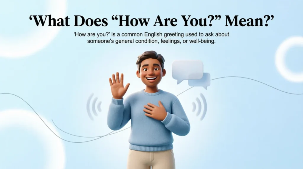 What Does “How Are You?” Mean?