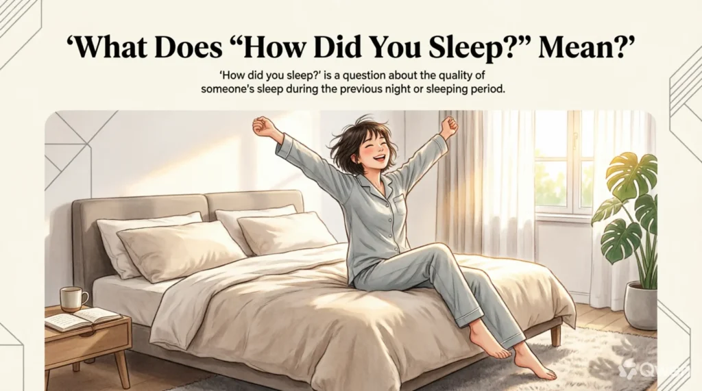 What Does “How Did You Sleep?” Mean?