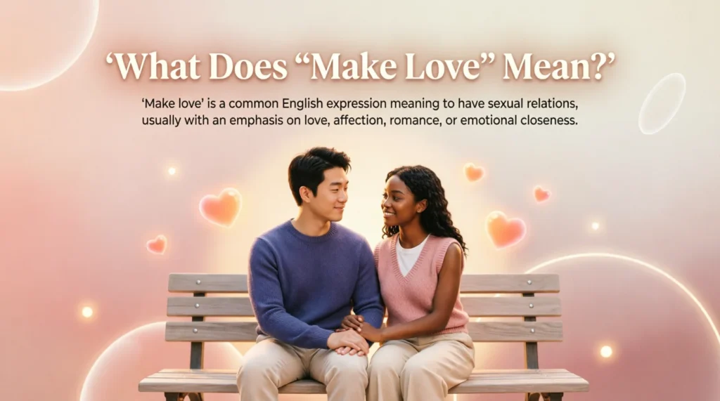 What Does “Make Love” Mean?