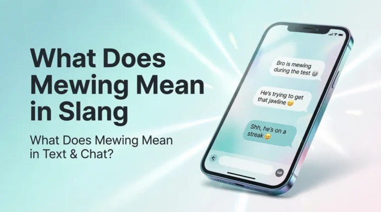 What Does Mewing Mean in Slang