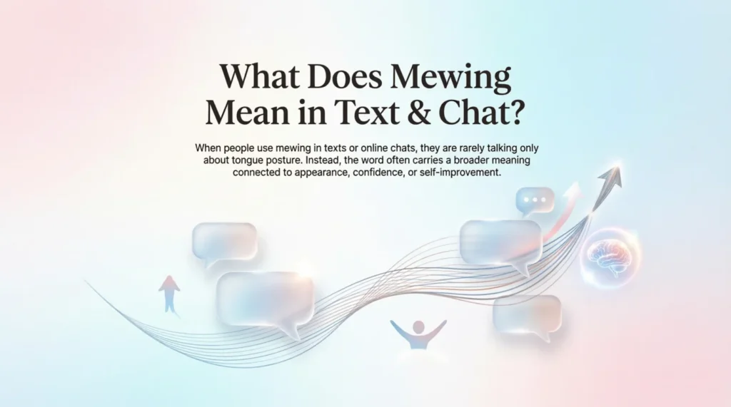 What Does Mewing Mean in Text & Chat?