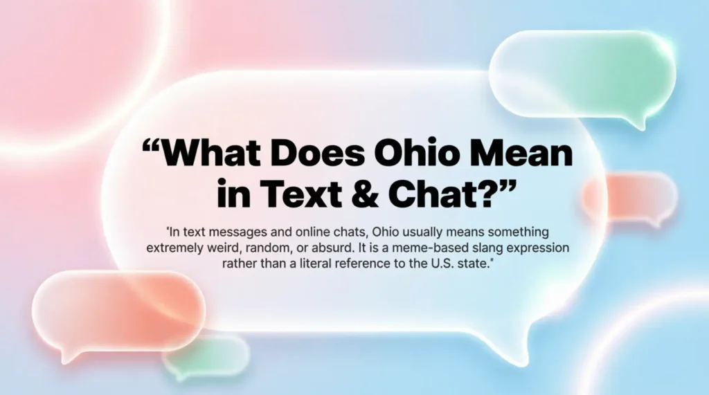 What Does Ohio Mean in Text & Chat?