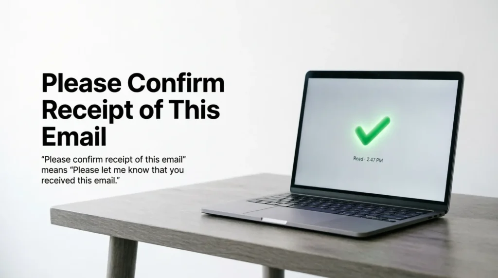 What Does “Please Confirm Receipt of This Email” Mean?