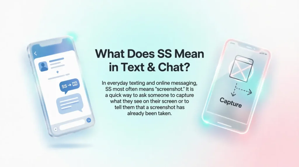 What Does SS Mean in Text & Chat?