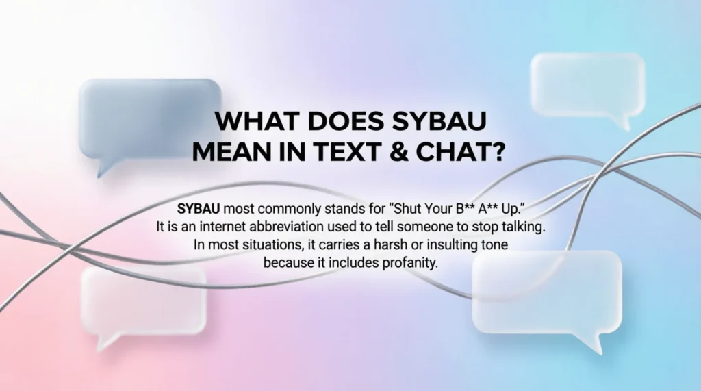 What Does SYBAU Mean in Text & Chat?