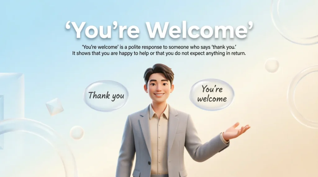 What Does “You’re Welcome” Mean?