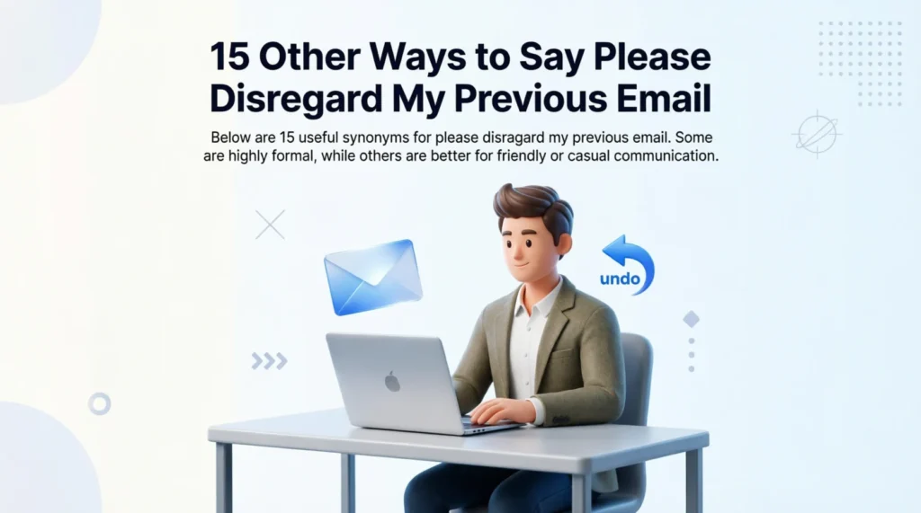 15 Other Ways to Say Please Disregard My Previous Email