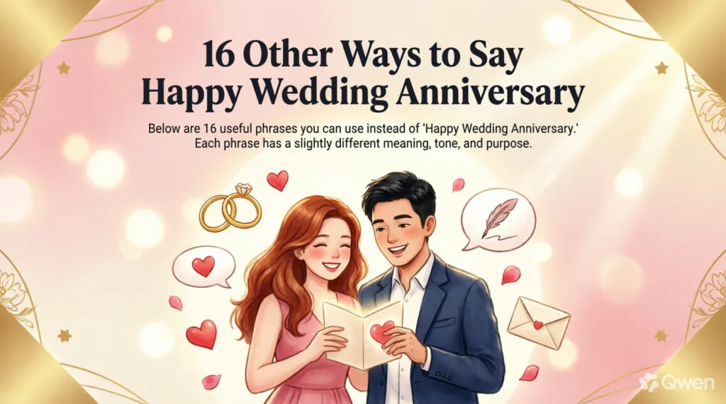 16 Other Ways to Say Happy Wedding Anniversary