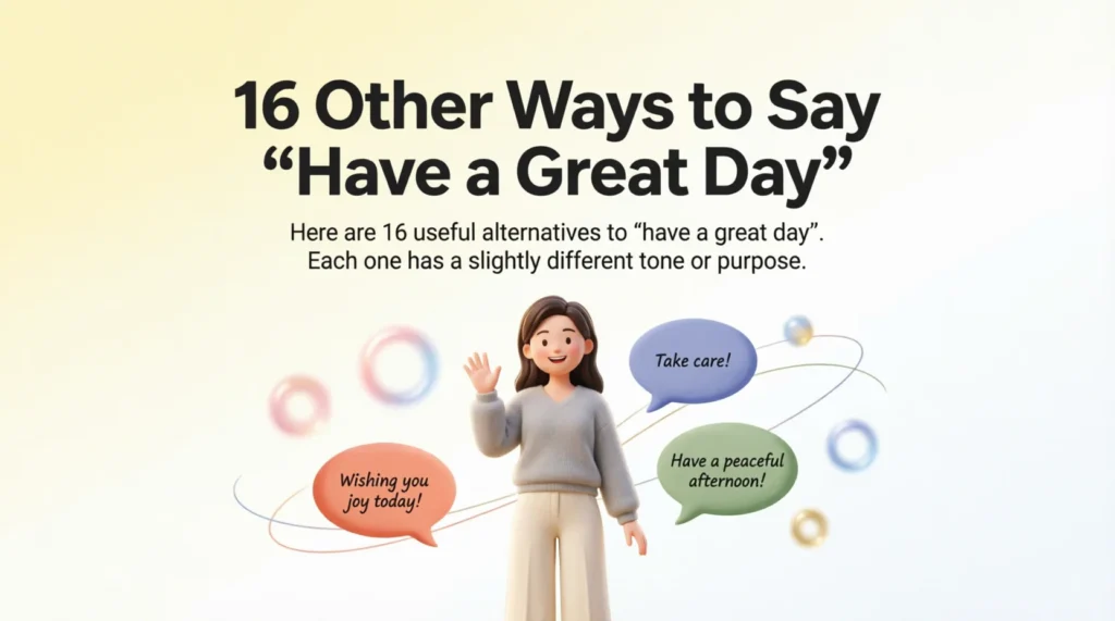 16 Other Ways to Say “Have a Great Day”