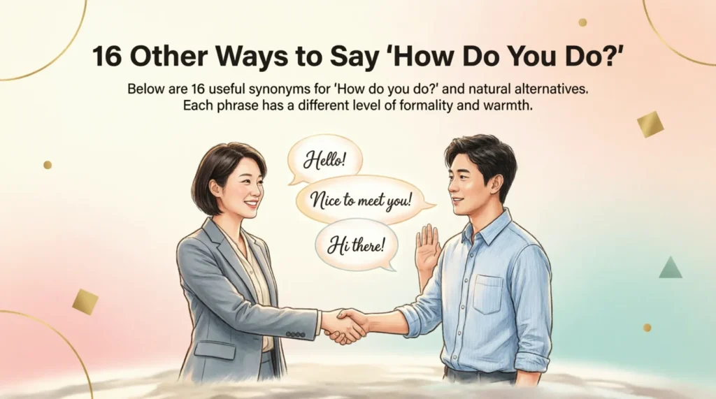 16 Other Ways to Say “How Do You Do?”