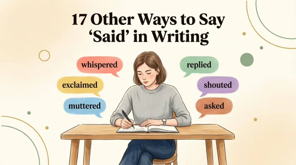 17 Other Ways to Say “Said” in Writing