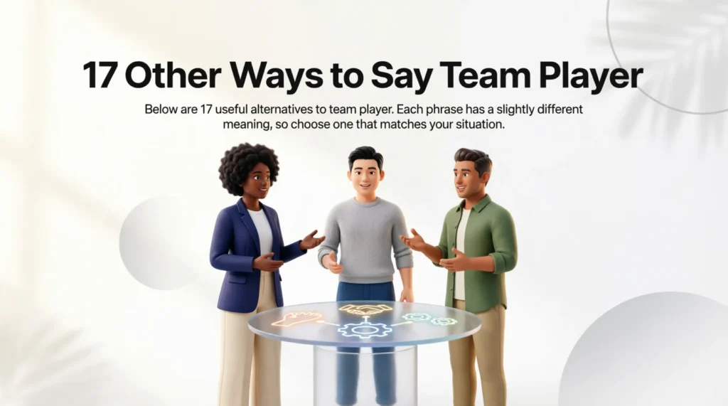 17 Other Ways to Say Team Player