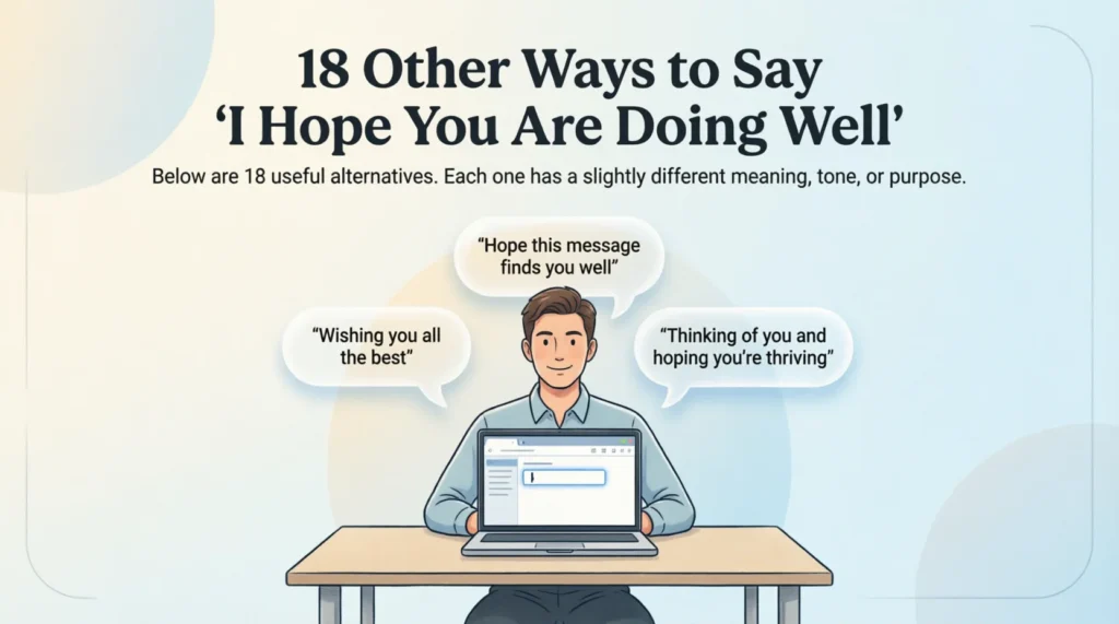 18 Other Ways to Say “I Hope You Are Doing Well”